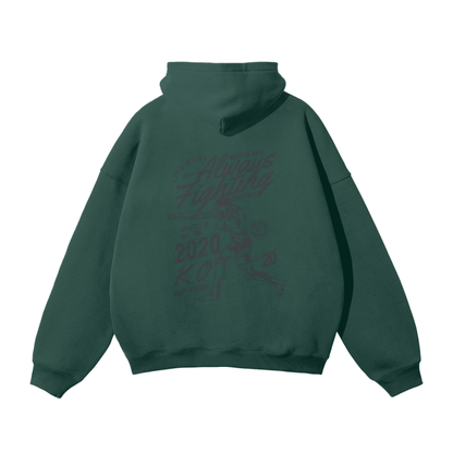 Always Fighting Black Text Hoodie