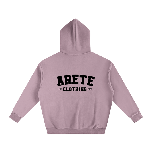 ARETE Classic Black Text Hoodie