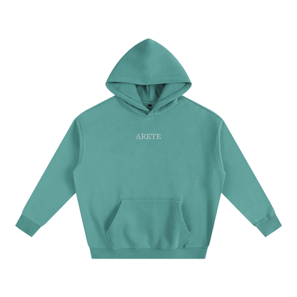 ARETE Classic Black Text Hoodie