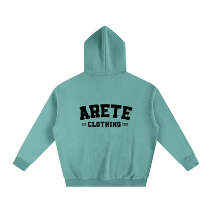 ARETE Classic Black Text Hoodie