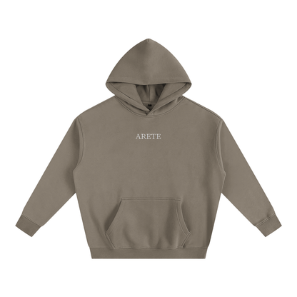 ARETE Classic Black Text Hoodie