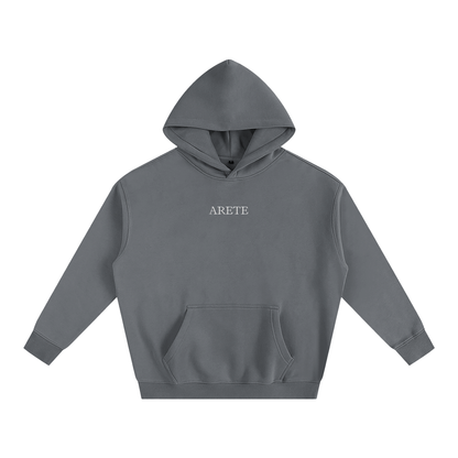 ARETE Classic Black Text Hoodie