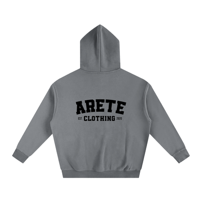 ARETE Classic Black Text Hoodie