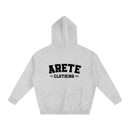 ARETE Classic Black Text Hoodie