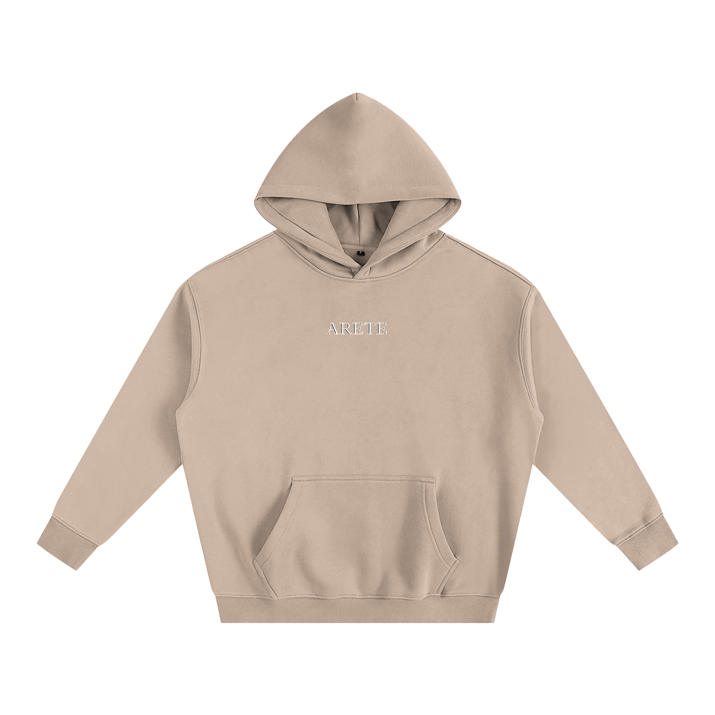 ARETE Classic Black Text Hoodie