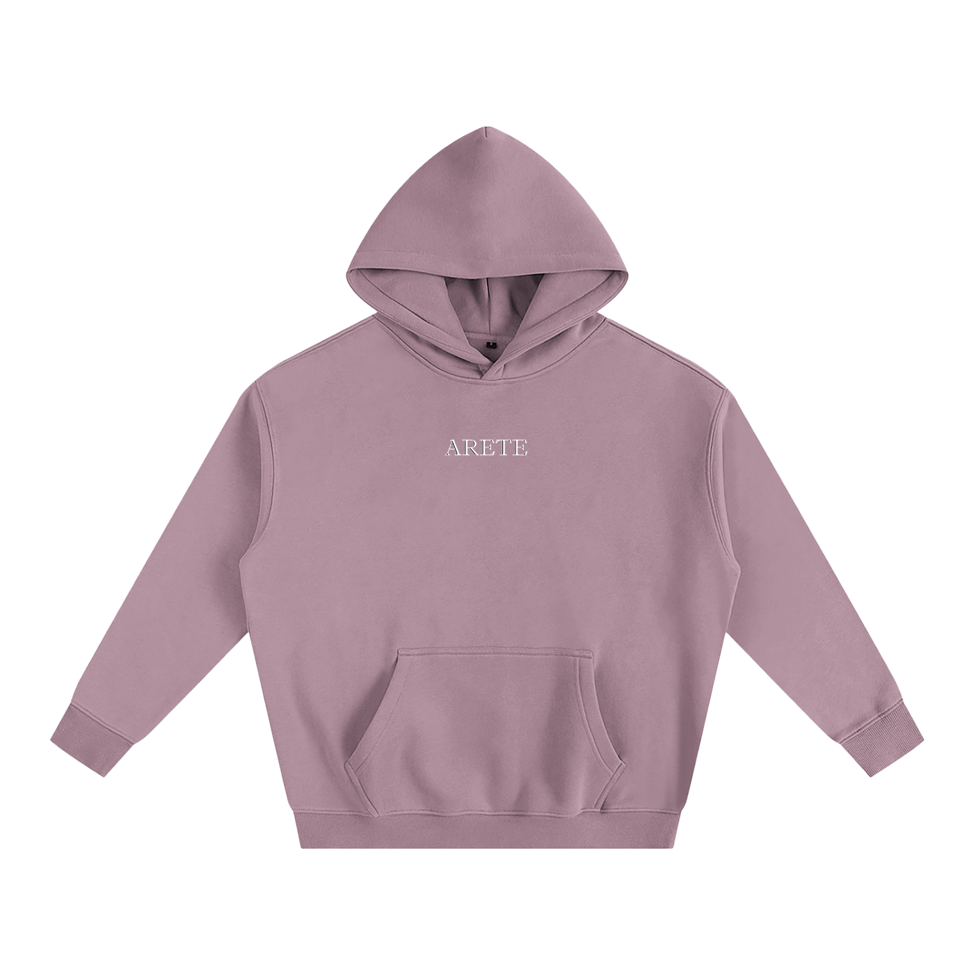 ARETE Classic Black Text Hoodie