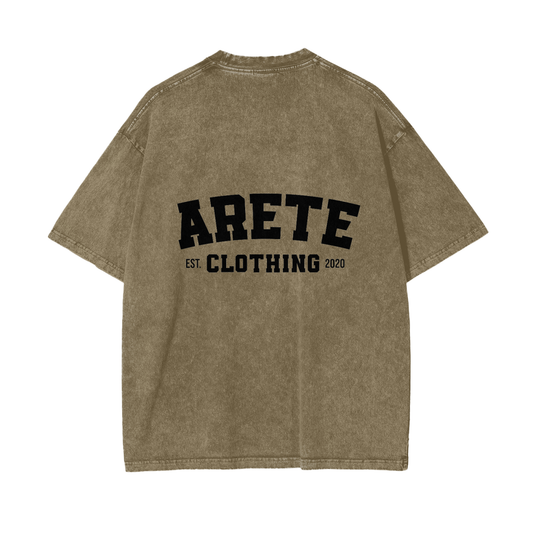 ARETE Classic Black Text t-shirt