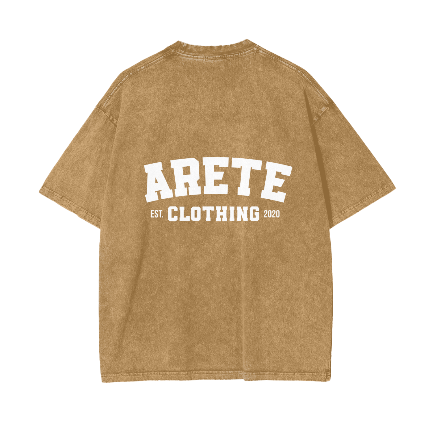 ARETE Classic White Text t-shirt